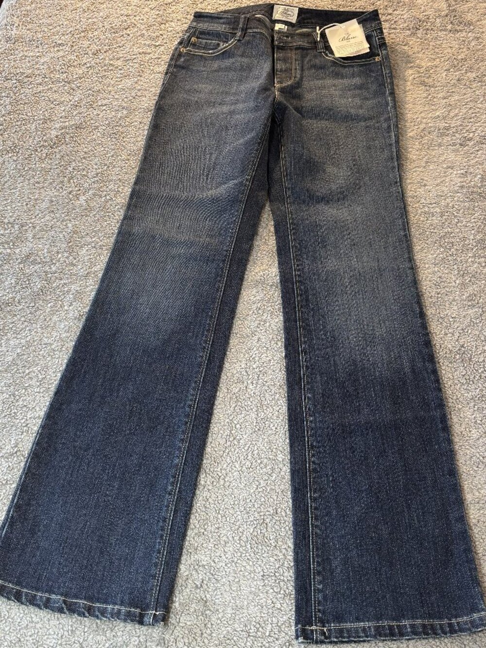White House Black Market BLANC Jeans Dark Wash Bootcut Women Sz 4R Classic Smart